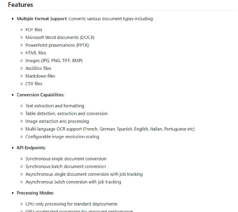 docling-api：高效、可扩展的文档转换后端服务器，轻松将多种文档格式（PDF、DOCX、PPTX、HTML、图片等）转换为Markdown
