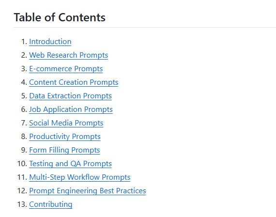 Awesome-Prompts：为Browser-Use Agent提供精心策划的高效提示库