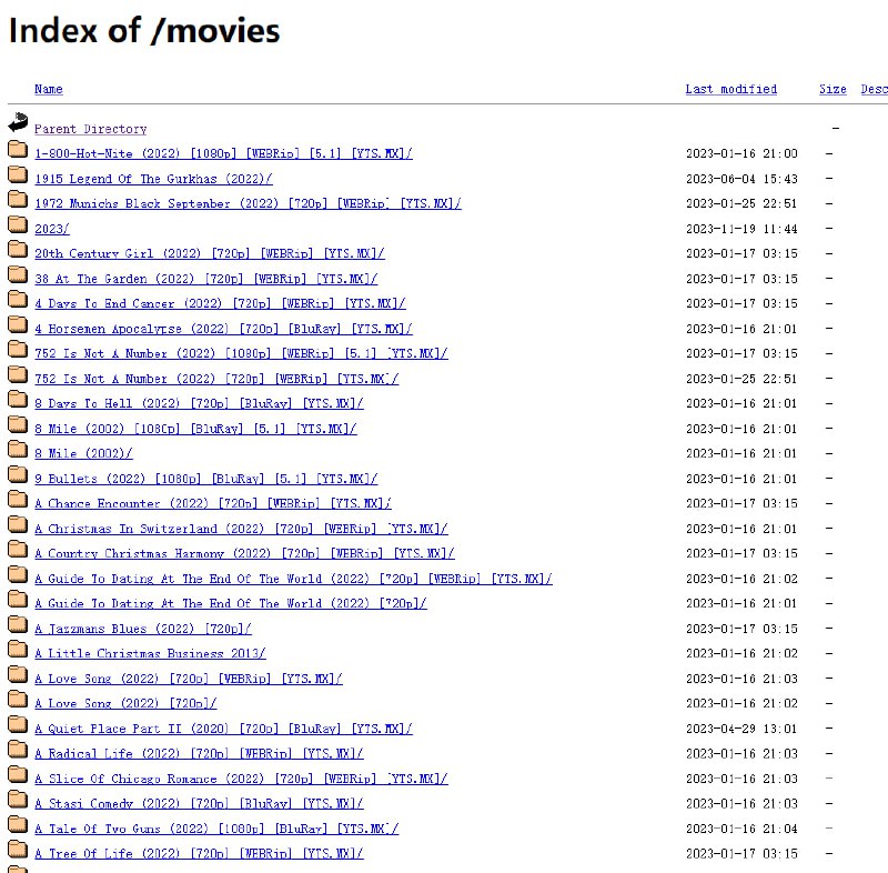 一个FTP服务器，有大量的印地语、英语、南印度语言的新旧电影，以及各种连续剧、网络连续剧、软件和游戏