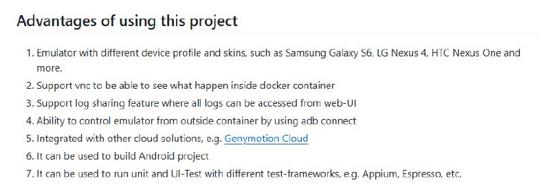 Docker-Android：专为 Android 应用开发与测试设计的容器化模拟器解决方案，支持多设备、多场景，助力持续集成与云端部署