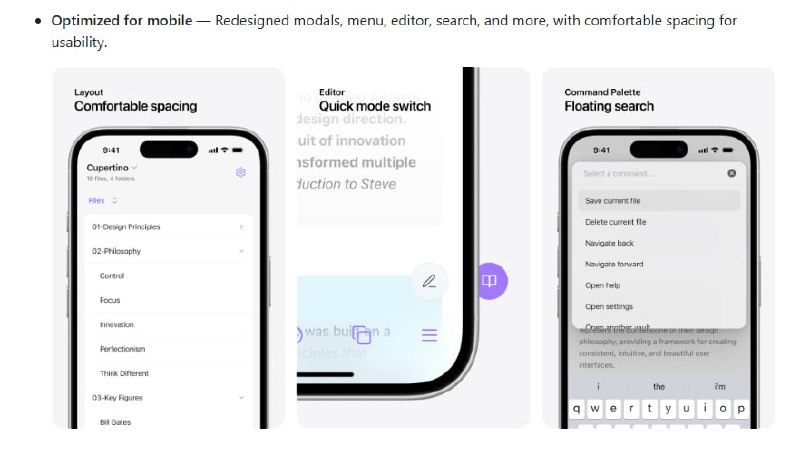 Obsidian Cupertino：为Obsidian笔记应用打造的极简、原生风格主题，带来干净、专注且移动友好的写作体验