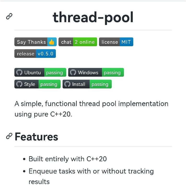基于C++20的现代线程池实现thread-pool | #C++