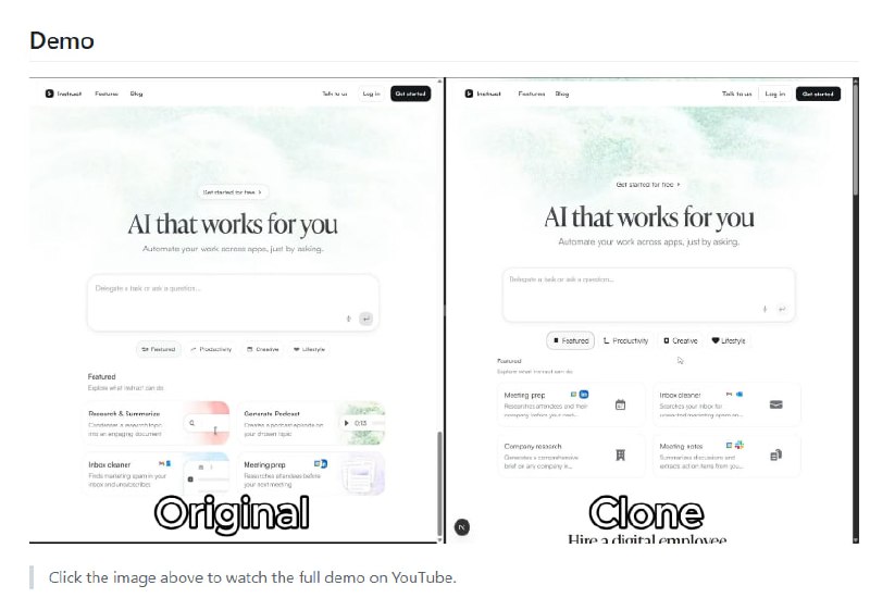 想要复刻一个网站的界面，通常需要手动分析 HTML 结构、抠 CSS 样式、下载素材，然后再用代码一个一个组件地还原，过程极其耗时且繁琐