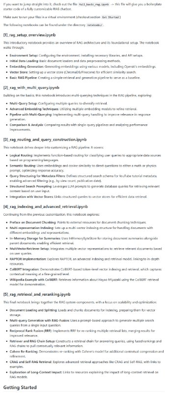 Retrieval-Augmented Generation (RAG) Project：这份开源资源帮你从零开始全面掌握RAG（检索增强生成）技术，实用且系统