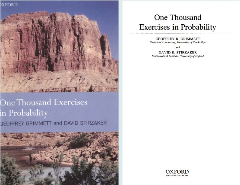 一本概率论和随机过程的练习题集,包含了超过1000道练习题及其解答