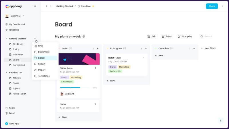 #Notion #替代品 AppFlowy.IO，完成了个人笔记 - 知识库 - 任务管理的功能结合