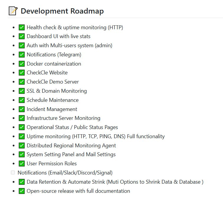 CheckCle：开源自托管的全栈实时监控平台，专为开发者、运维和DevOps设计，助力全面掌控系统与应用性能