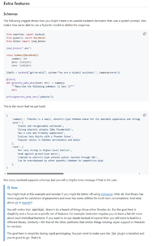 smartfunc：将文档字符串转化为LLM函数的Python库