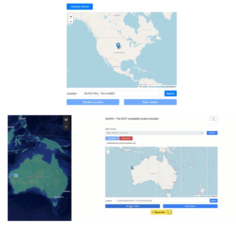 GeoPort：iOS定位模拟器，让你随时随地畅游全球