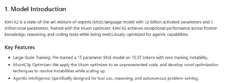 Kimi-K2：Kimi最新发布的混合专家语言模型，拥有320亿激活参数和1万亿总参数，专为Agent能力优化，助力高效推理、编码和工具调用