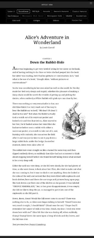 系统字体堆栈 CSS，按字体分类组织，适用于每个现代操作系统