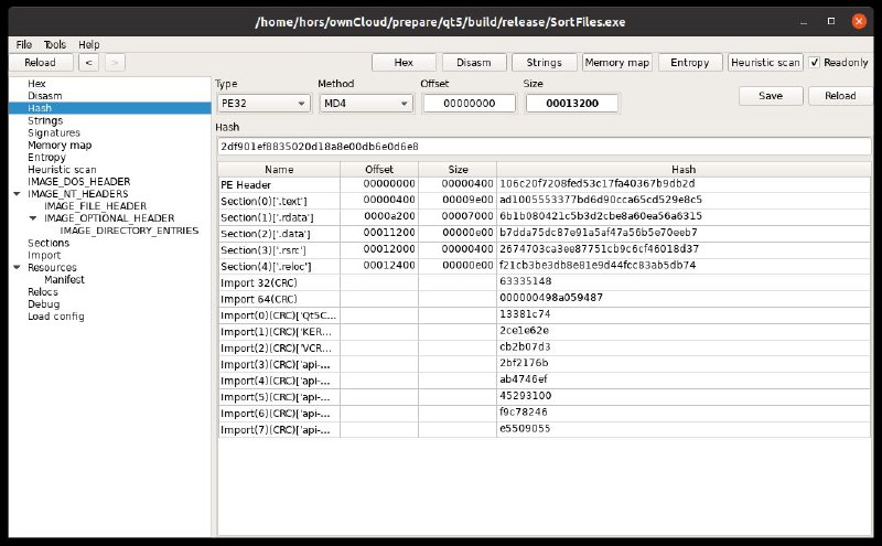适用于Windows、Linux 和 MacOS 的 PE 文件查看器/编辑器