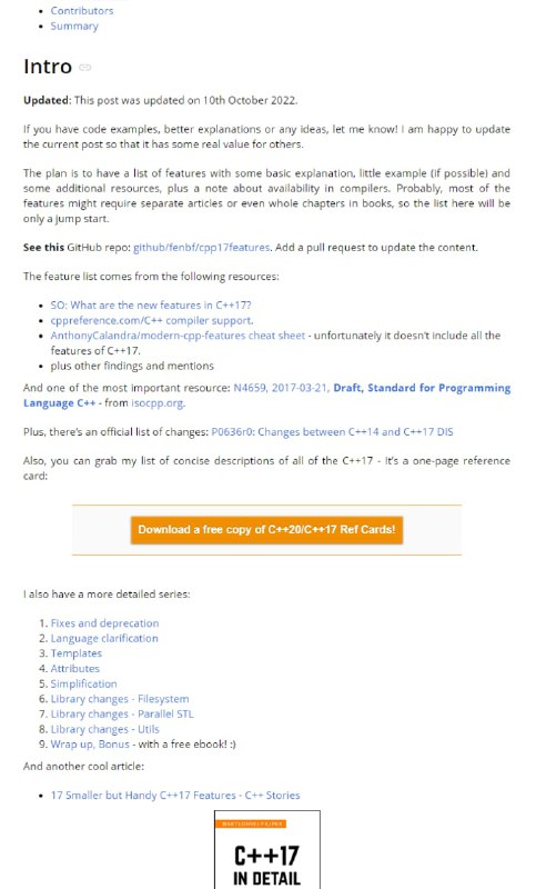 ISO委员会于2017年12月接受并发布了C++17标准