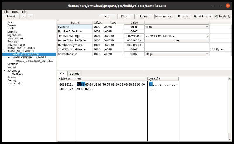 适用于Windows、Linux 和 MacOS 的 PE 文件查看器/编辑器