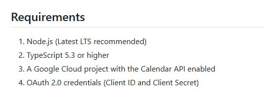 google-calendar-mcp：为Google日历提供强大且灵活的模型上下文协议（MCP）服务器，让日程管理更智能