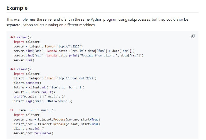 跨机器高效传输大型数组的工具，支持函数绑定与远程调用，优化数据传输效率