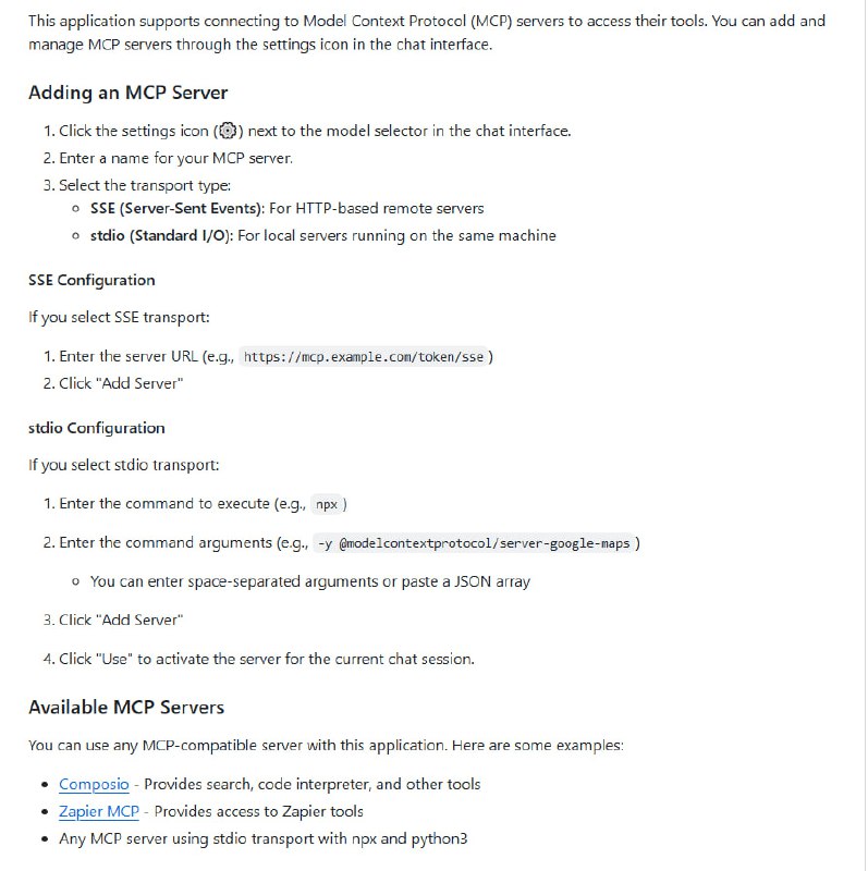 Scira MCP Chat：一个极简主义的MCP客户端，功能强大且易于使用