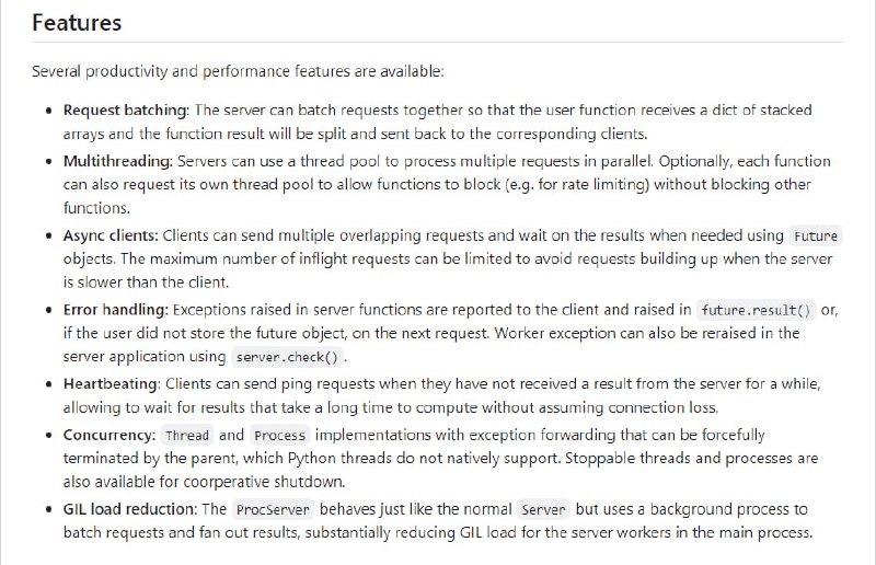 跨机器高效传输大型数组的工具，支持函数绑定与远程调用，优化数据传输效率