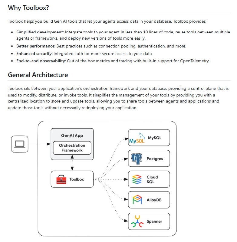 为数据库交互打造的开源GenAI工具箱，让开发者轻松构建与数据库交互的生成式AI应用