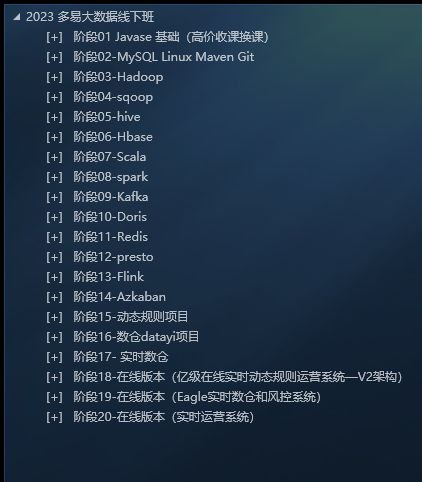 2023 多易大数据线下班