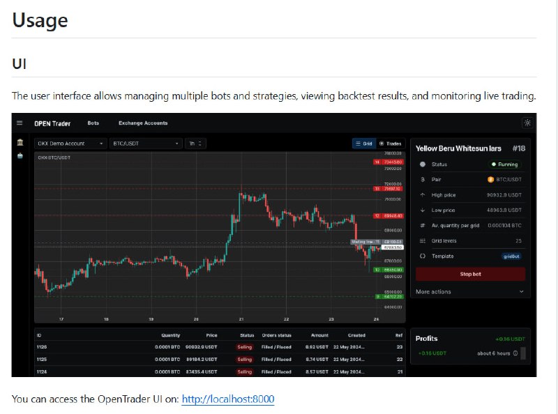 OpenTrader：一款开源的加密货币交易机器人，支持多交易所和多样化策略，助力自动化交易高效执行