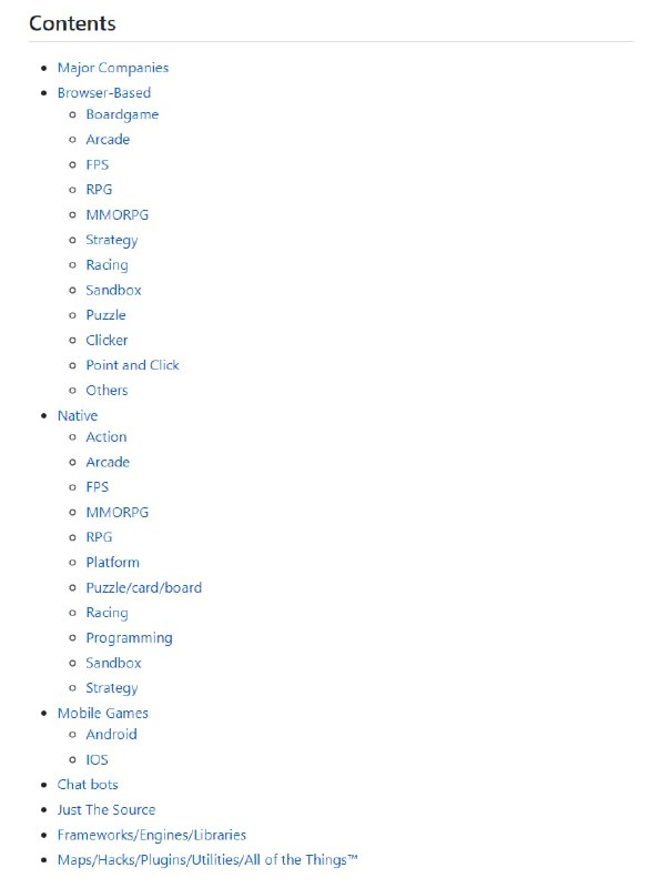 Awesome Open Source Games：开源 #游戏 列表