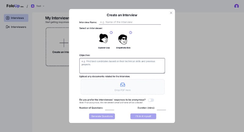 FoloUp：AI驱动的语音面试平台，为招聘流程带来智能化变革