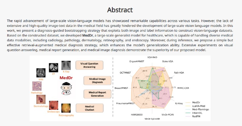MedDr：医疗领域的多模态通用基础模型，为医疗数据处理提供一站式解决方案