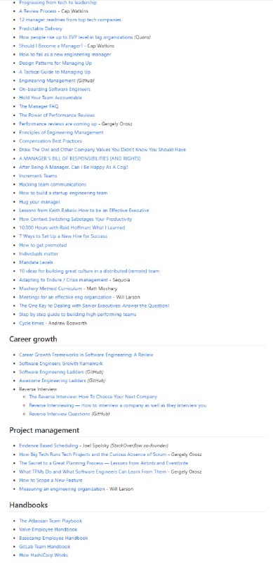 为CTO精心策划并提供意见的资源清单 | Awesome CTO为CTO精心策划并提供意见的资源清单 | Awesome CTO