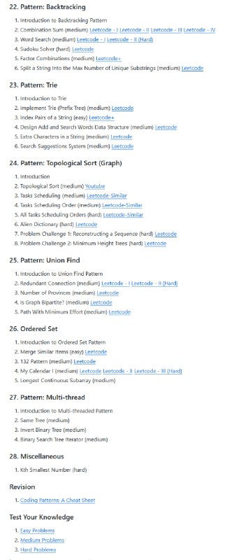 一站式解决面试算法难题涵盖28种经典算法面试模式，系统性强；提供超过100道精选题目及解题思路，实战价值高；代码和解析清晰易懂，适合新手快速上手Coding Interview Patterns | #指南 #算法一站式解决面试算法难题涵盖28种经典算法面试模式，系统性强；提供超过100道精选题目及解题思路，实战价值高；代码和解析清晰易懂，适合新手快速上手Coding Interview Patterns | #指南 #算法