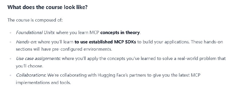 Hugging Face MCP Course：免费的在线课程，旨在帮助从初学者到专业人士深入理解并应用模型上下文协议（MCP）