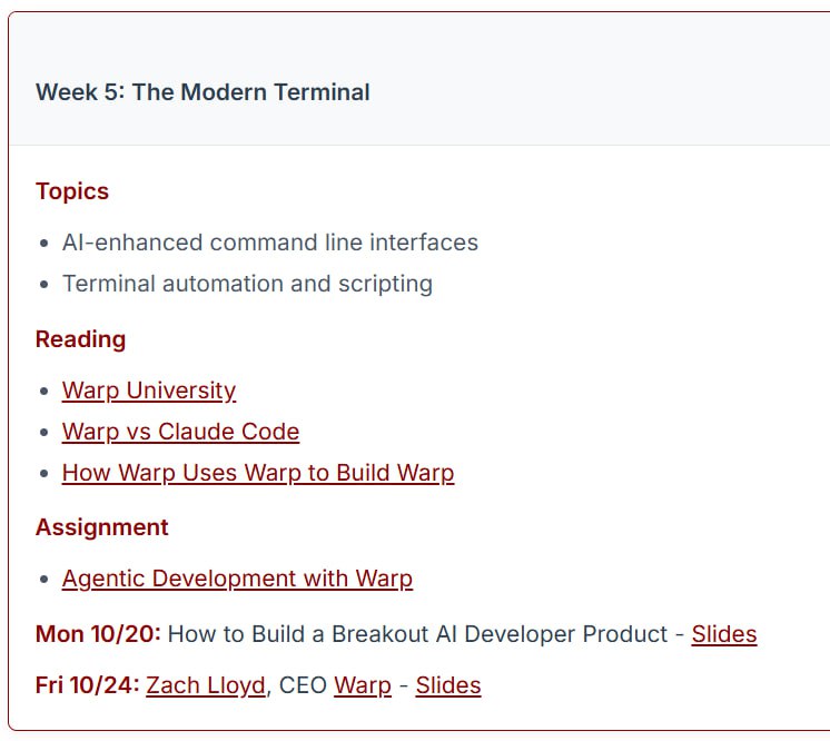 斯坦福新开设的一门教你如何利用LLM提高开发者的生产力的课程：现代软件开发者课程还在更新中，会逐步放出PPT等资料