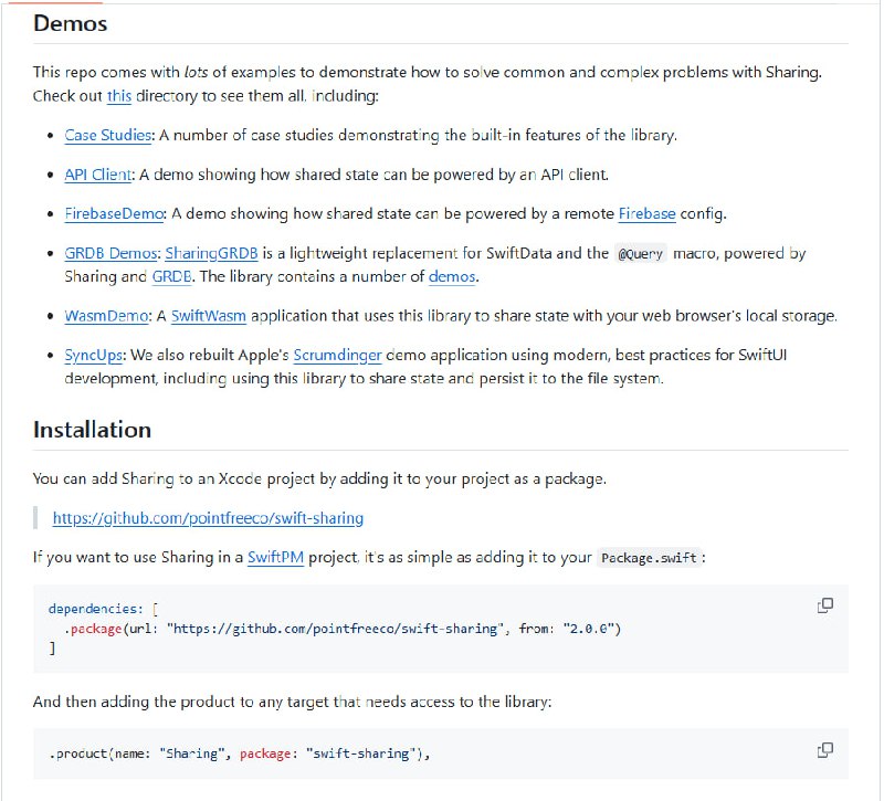 Swift-Sharing：一个用极少代码就能实现数据持久化和共享的通用解决方案