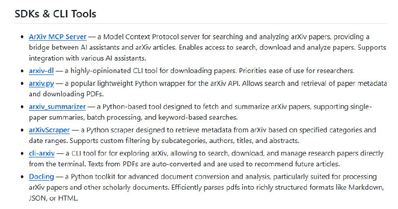 awesome-arxiv：科研工作者的宝藏清单，一站式解决arXiv论文发现、阅读与研究工具需求