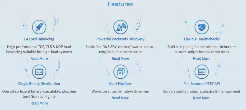 gobetween是一个云时代的现代简约负载均衡器和反向代理