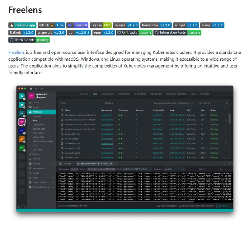Freelens：为Kubernetes集群管理提供免费、开源的IDE