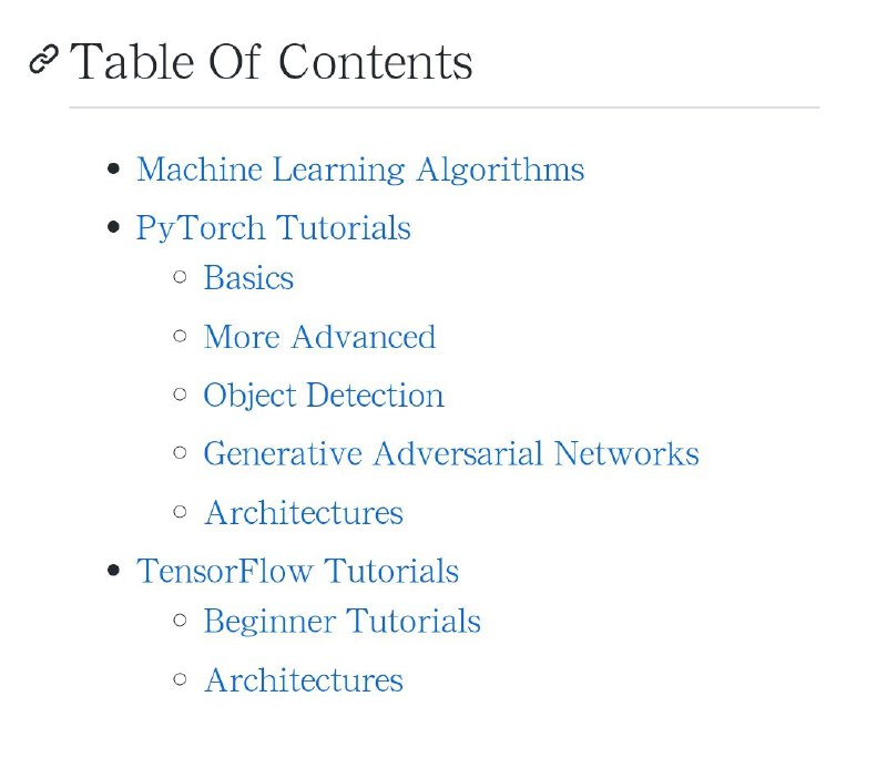 Machine Learning Collection：机器学习/深度学习/PyTorch/TensorFlow教程资源集锦  #机器学习
