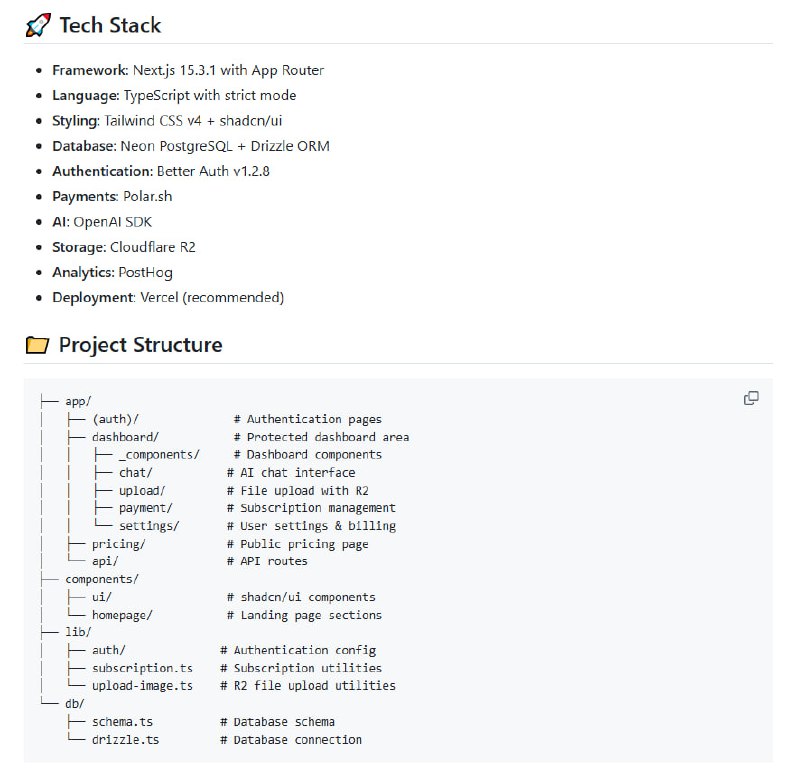 nextjs-starter-kit：为开发者打造的全能型Next.js 15 SaaS开发模板，能帮你快速搭建具备认证、订阅、AI集成和现代UI的SaaS应用