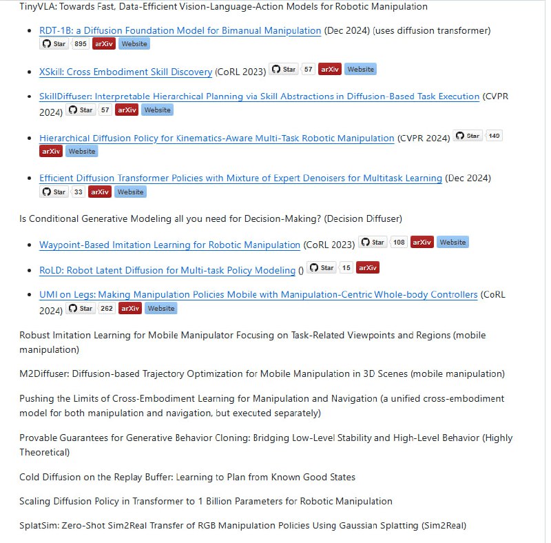 Awesome-Robotics-Diffusion：机器人学习领域的扩散模型精选资源库