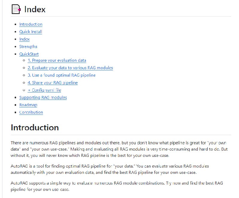 RAG工作流自动化优化工具 | AutoRAG | #工具