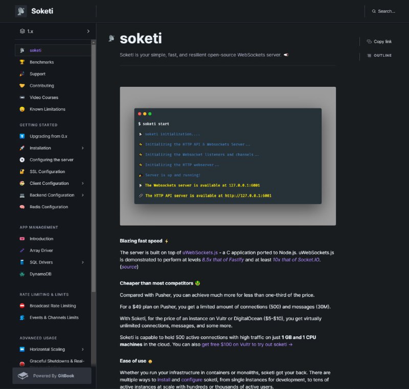 Soketi，简单、快速和弹性的开源 WebSockets 服务器