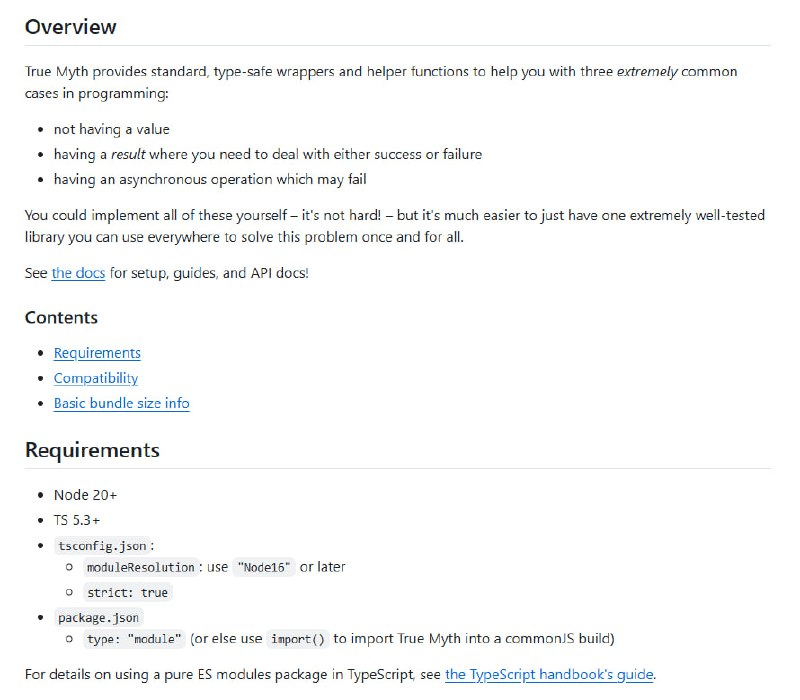 true-myth：为TypeScript开发者提供安全、易用的空值、错误和异步代码处理方案