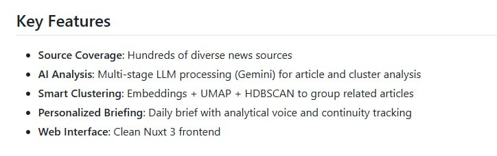 Meridian：你的专属情报机构，用AI帮你筛选全球新闻，每天只需几分钟就能掌握关键信息