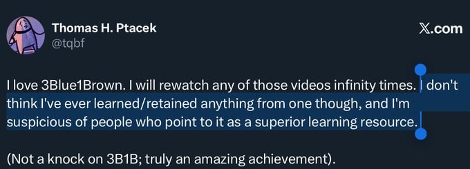 Karpathy说得对：YouTube上的内容充其量是“信息娱乐”，很多时候只是娱乐而已