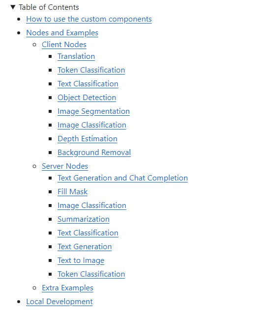 Hugging Face + Visual Blocks 自定义组件：为Google Visual Blocks定制的Hugging Face节点，用于机器学习