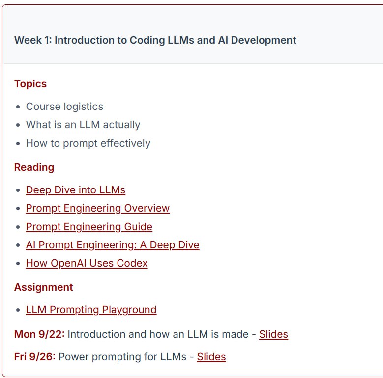 斯坦福新开设的一门教你如何利用LLM提高开发者的生产力的课程：现代软件开发者课程还在更新中，会逐步放出PPT等资料