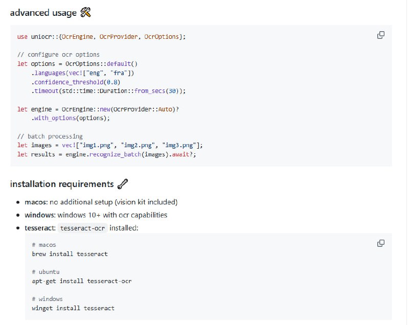 一个跨平台的原生OCR工具，为MacOS、Windows和Linux用户提供强大的文字识别能力