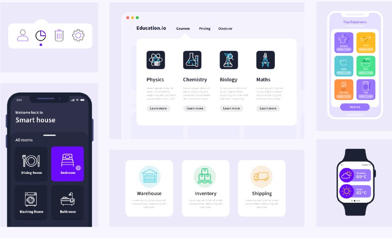 带动效的免费图标库 | Unicorn icons | #图标 | #设计目前有101个图标，可定制颜色、线条粗细、尺寸，支持 SVG 和 JSON 格式