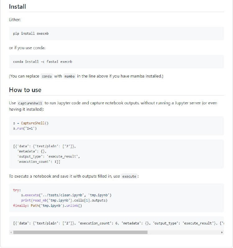 无需Jupyter快速执行Jupyter notebook | execnb