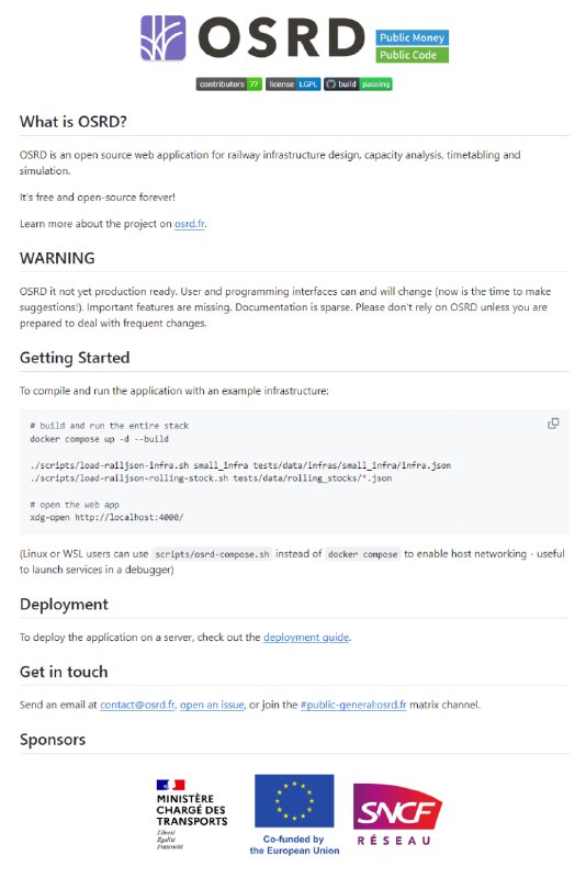 OSRD-开源铁路设计助手：铁路基础设施设计、容量分析、时刻表编排和仿真的开源网络应用，致力于铁路行业的创新与优化，提供高效、灵活的设计和分析工具